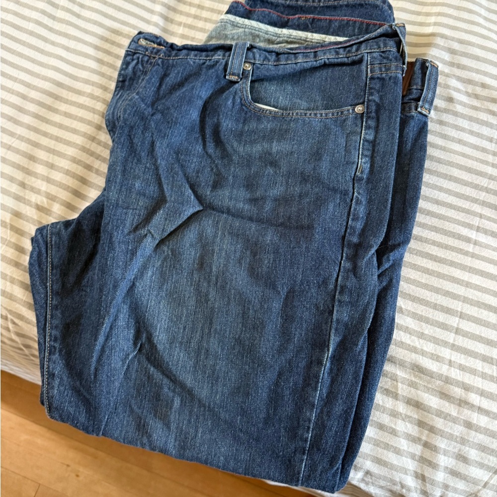 L.L. Bean Relaxed Fit Dark Blue Jeans